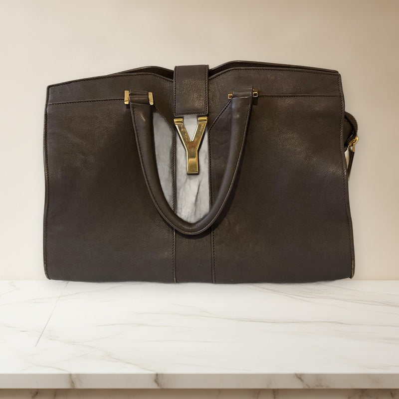 Yves Saint Laurent Leather Handbag Y-shaped Hardware