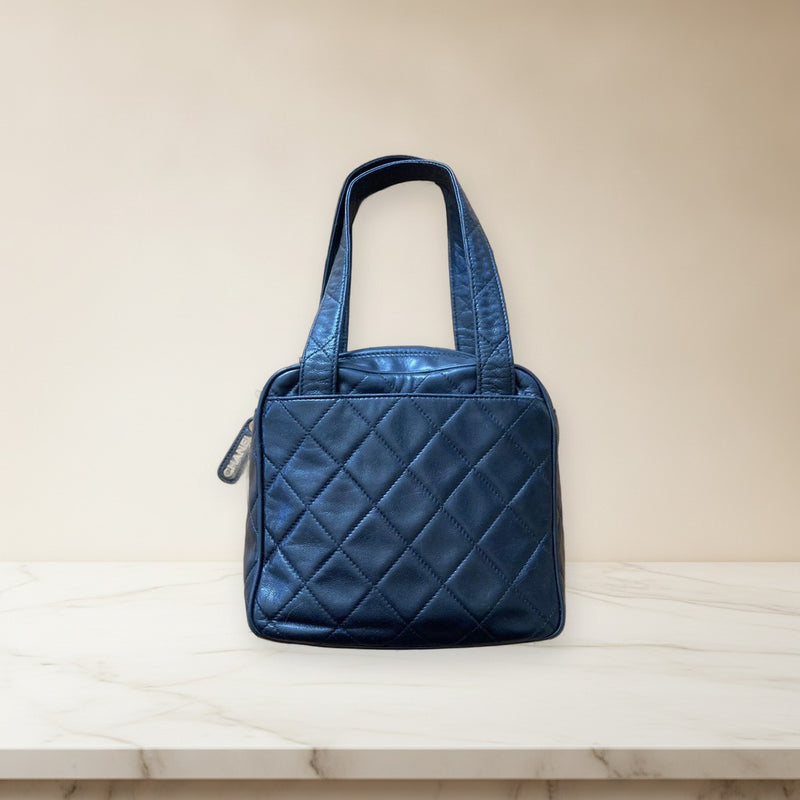 Chanel Matelasse Handbag Lambskin Black Shoulder Bag