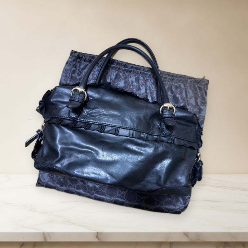 Gucci Sabrina Tom Ford Shoulder Bag Black Leather