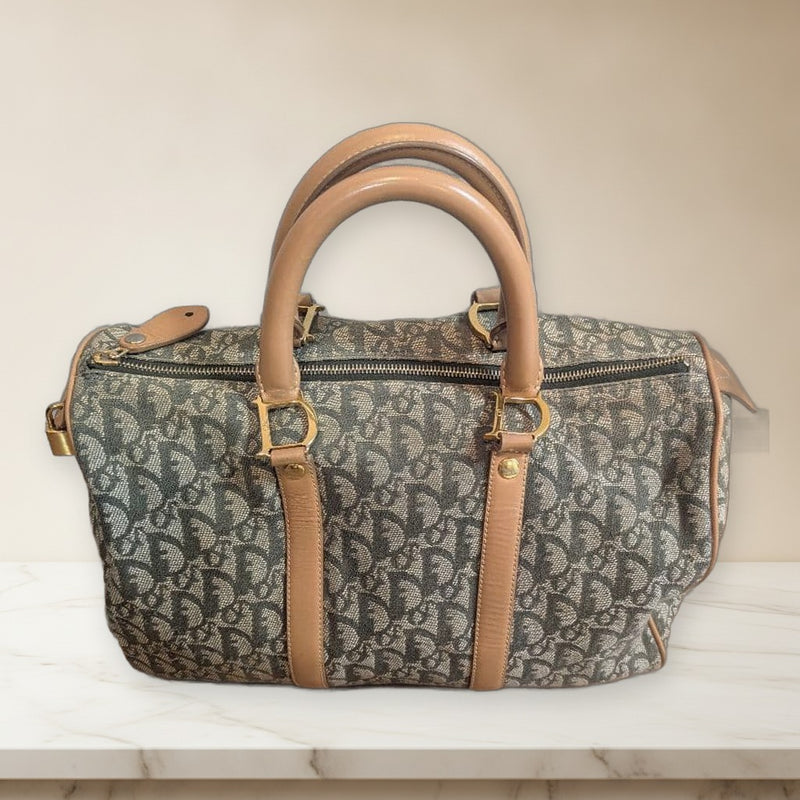 Dior Trotter Mini Boston Bag Khaki Handbag
