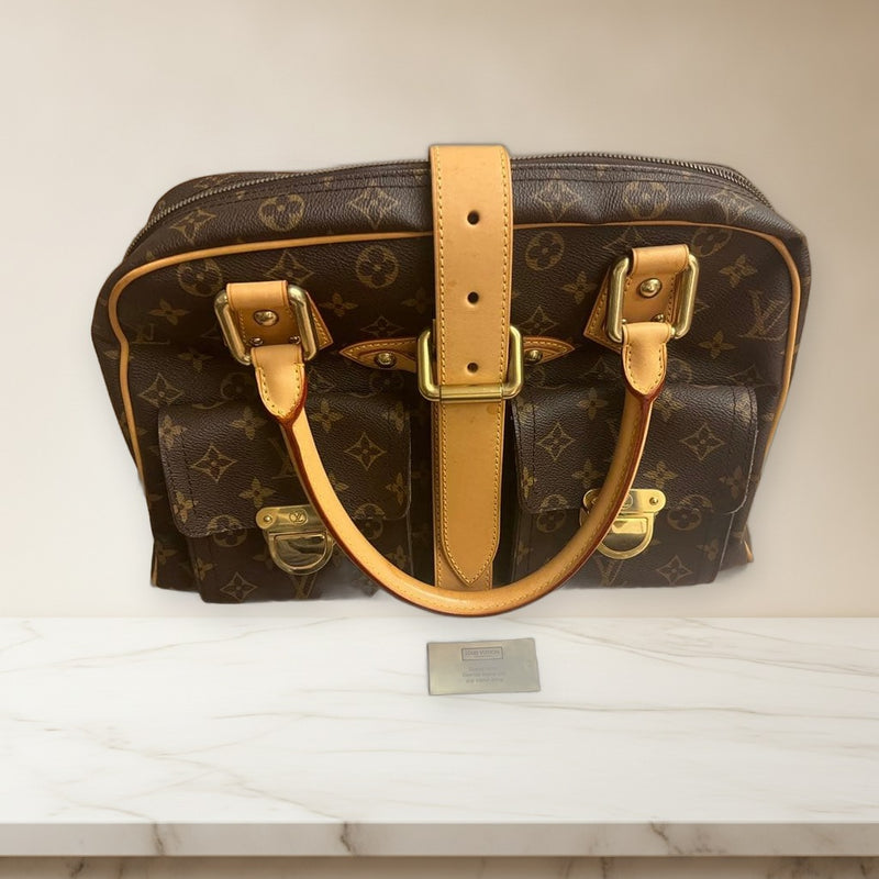 Louis Vuitton Monogram Boston Bag Canvas Brown Travel Bag