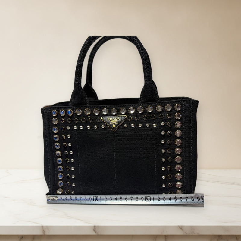 Prada Handbag Shoulder Bag Black Leather
