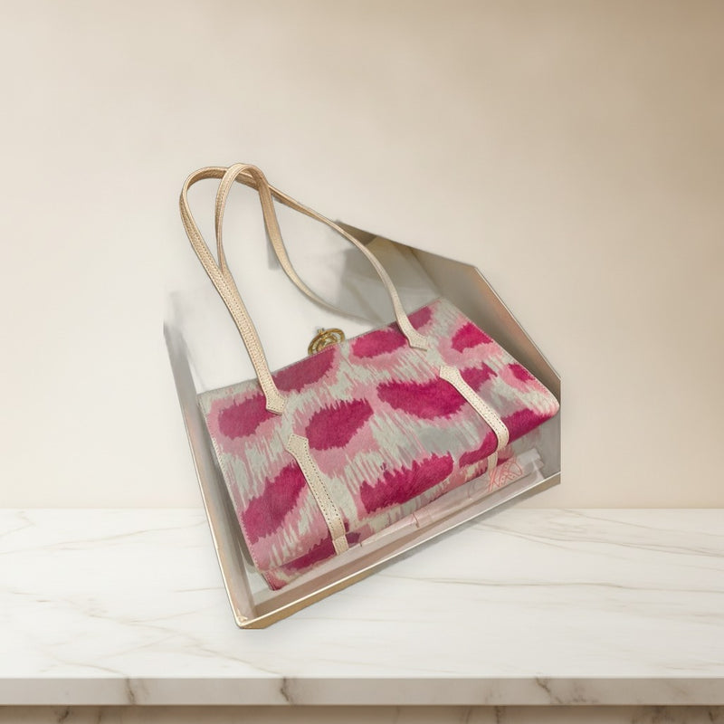 Vivienne Westwood Leopard Handbag Calf Hair Pink
