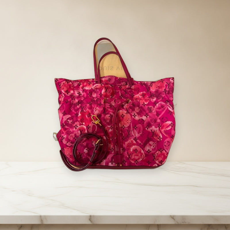 Louis Vuitton Ikat Flower Noe Full Mm M94313 Shoulder Tote Bag Nylon Leather