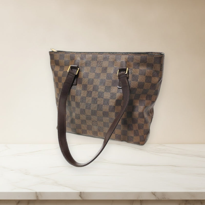 Louis Vuitton Damier Cabas Piano N51187 Handbag Brown