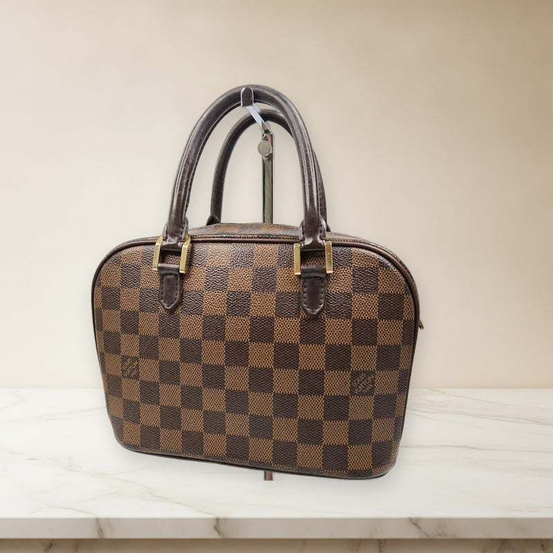 Louis Vuitton Mini Saleya Damier Ebene Handbag Brown