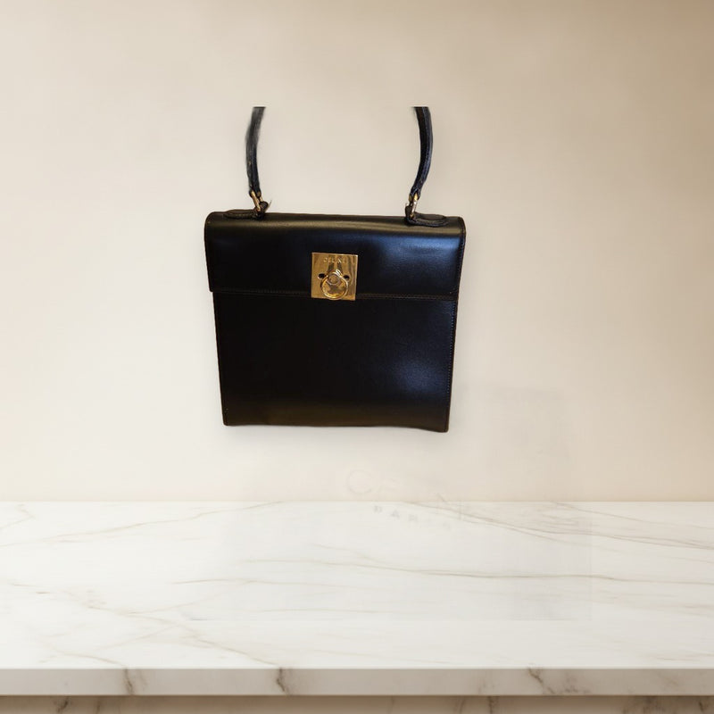 Celine Macadam Shoulder Bag Vintage Leather