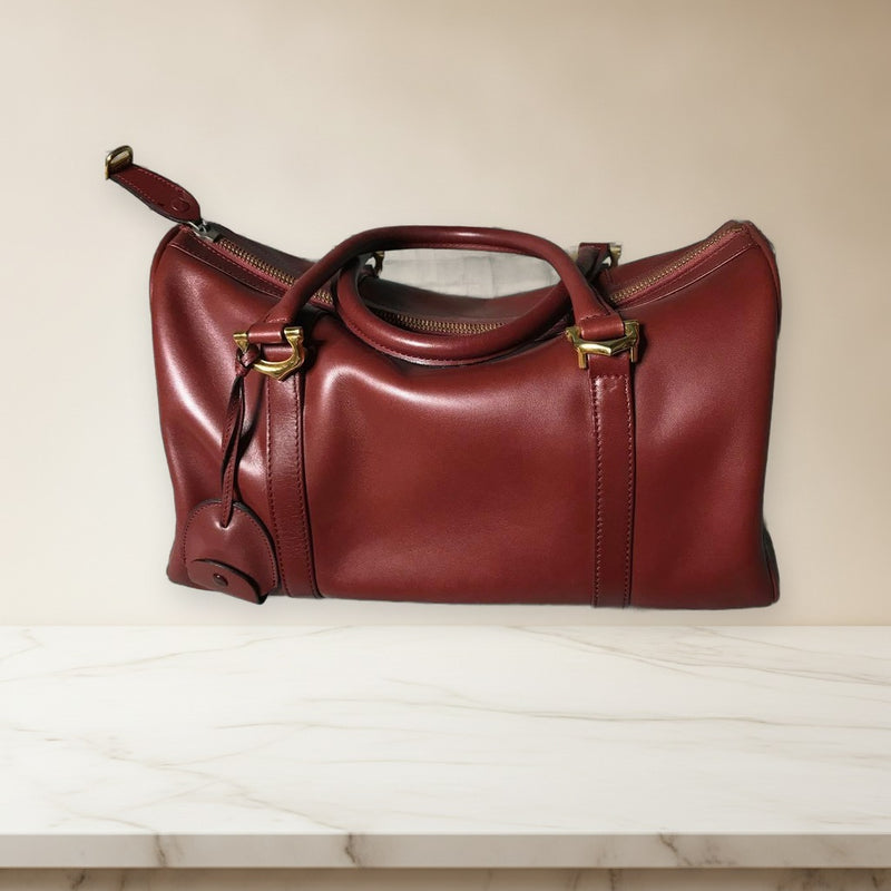 Cartier Handbag Shoulder Bag Crossbody Cowhide Leather