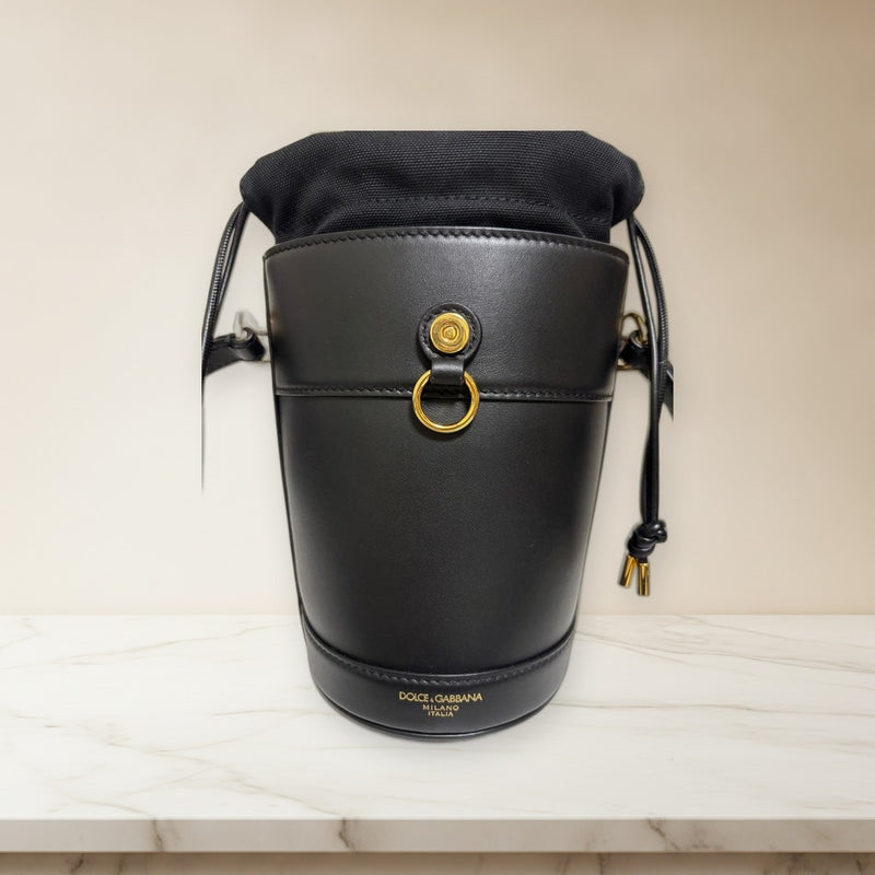 Dolcegabbana Bucket Bag Shoulder Bag Leather Black