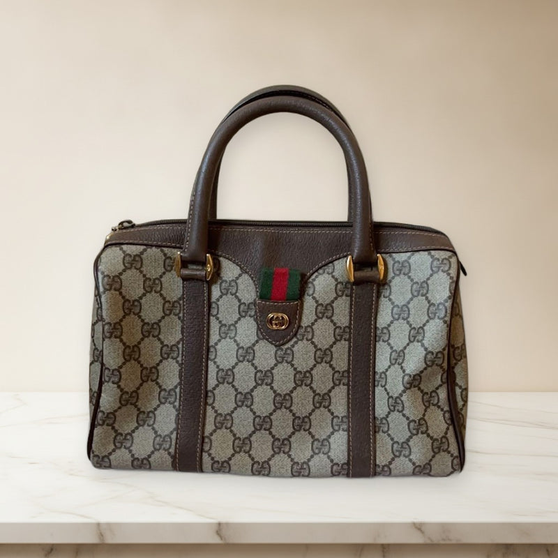 Old Gucci Handbag Shoulder Bag Leather