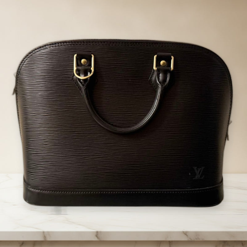 Louis Vuitton Epi Leather Handbag Black
