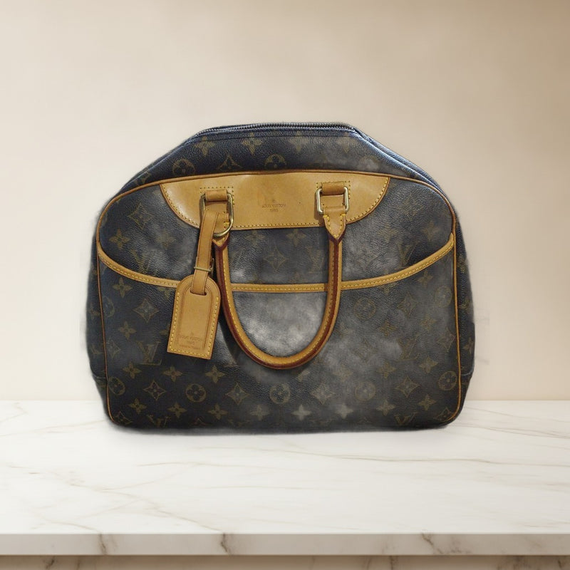 Deauville Monogram Handbag Tote Bag Brown