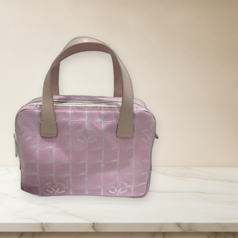 Chanel Handbag Shoulder Bag Leather Pink
