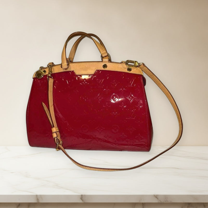 Louis Vuitton Vernis Blair Mm DR0143 Handbag Red