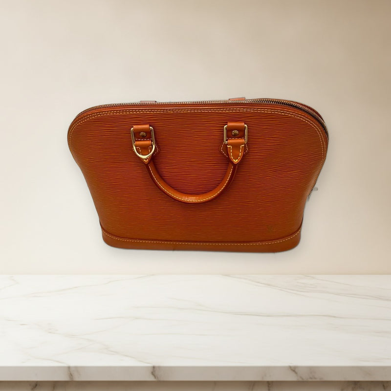 Louis Vuitton Epi Alma Handbag Leather
