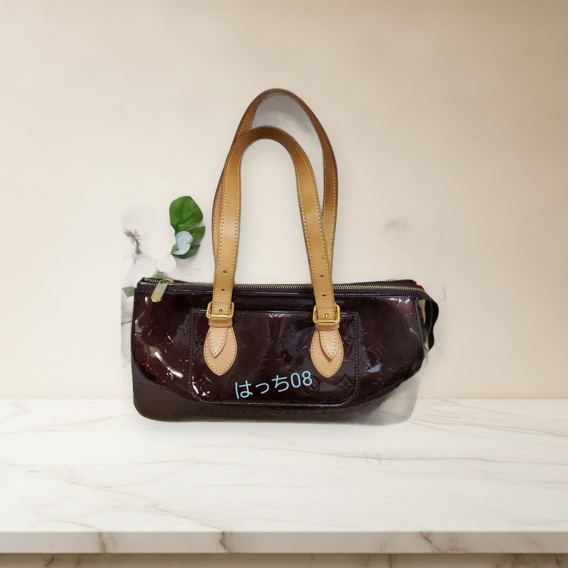 Louis Vuitton Vernis Rosewood PL5xxx Shoulder Bag Monogram Burgundy Gold