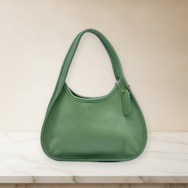 Coach Ergo 9027 Handbag Shoulder Bag Leather Green Hobo