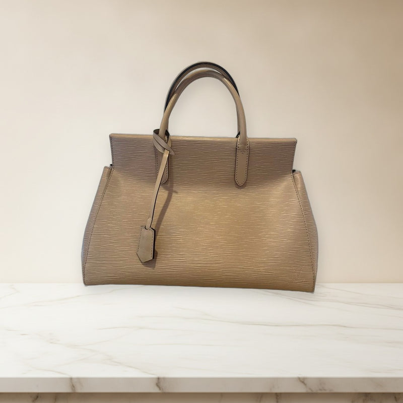 Louis Vuitton Marly Epi Shoulder Bag Leather Beige
