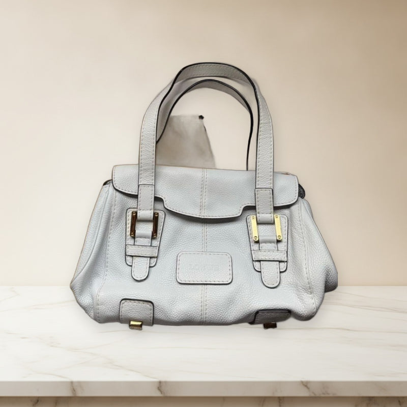 Loewe Handbag White Leather Gold Hardware