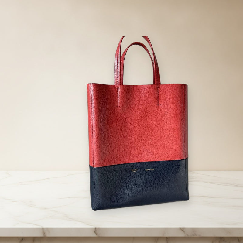 Celine Leather Tote Shoulder Handbag 2-way