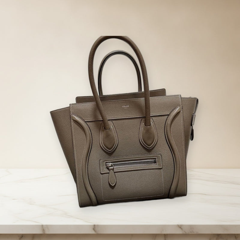 Celine Luggage Micro Suli Handbag Tote Bag Leather