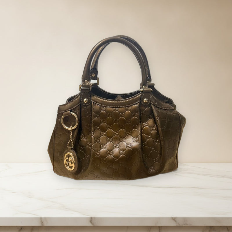 Gucci Abbey D-ring Tote Bag Guccissima Leather Handbag