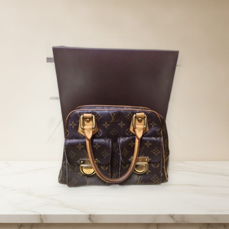 Louis Vuitton Monogram Manhattan Pm Handbag Tote Bag