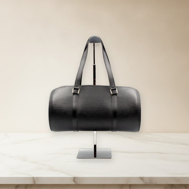Louis Vuitton Soufflot M52222 Handbag Epi Leather Noir