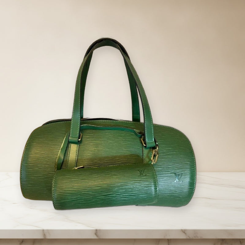 Louis Vuitton Epi Soufflot Handbag Shoulder Bag Leather
