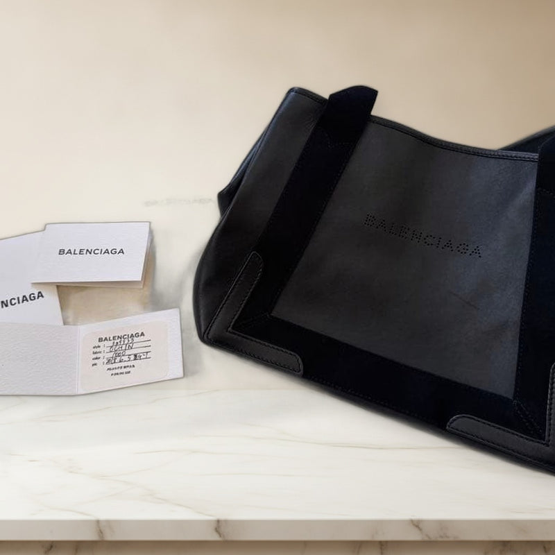 Balenciaga Tote Bag Black With Pouch Handbag