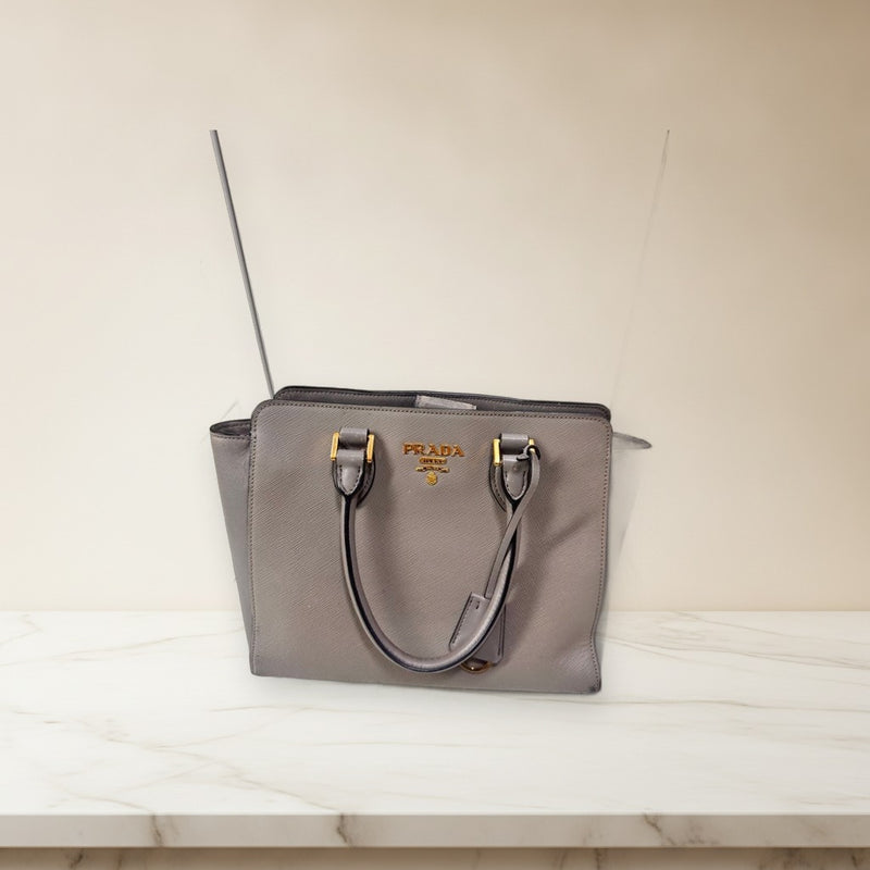 Prada Saffiano Leather 2-way Handbag Shoulder Bag