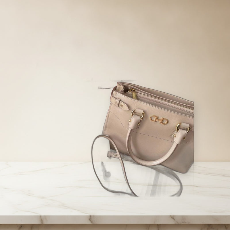 Salvatore Ferragamo Handbag Leather Pink