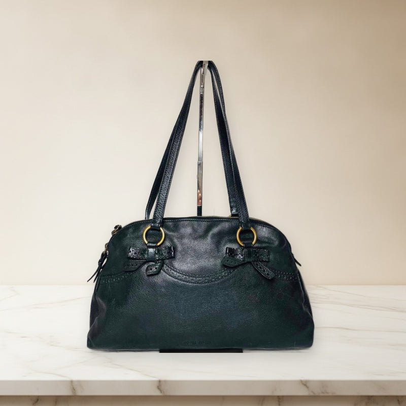 Miu Miu Handbag Shoulder Bag Black Leather