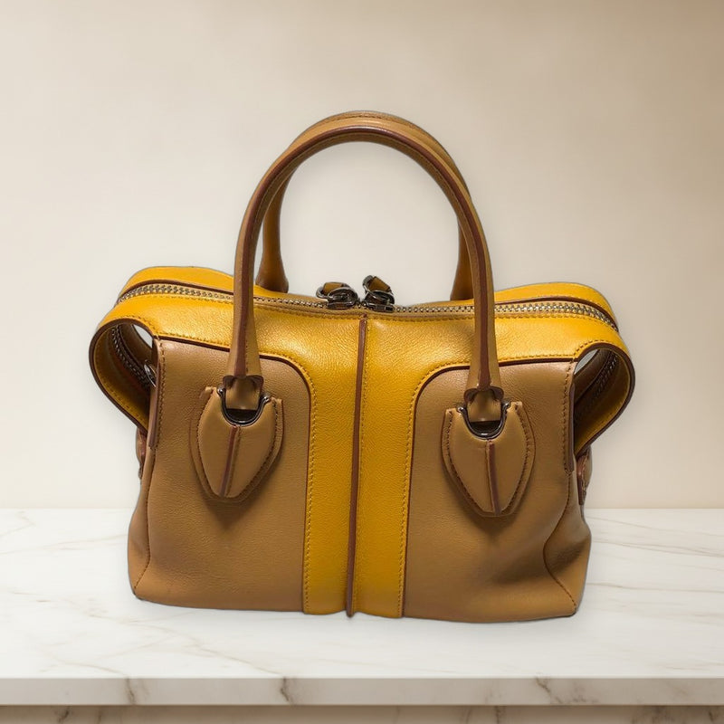 Tods D Styling Mini Handbag Shoulder Crossbody Bag Leather