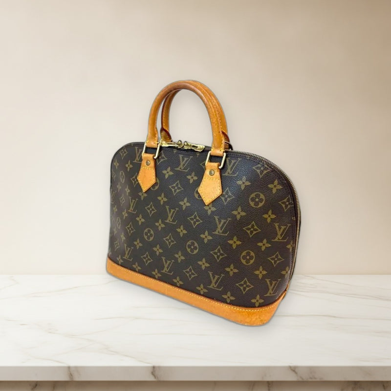 Louis Vuitton Alma Pm AR0969 Handbag Monogram Canvas