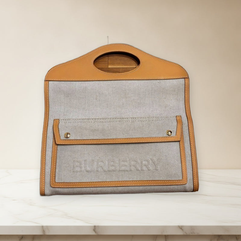 Burberry Handbag Shoulder Bag Leather Tote Womens