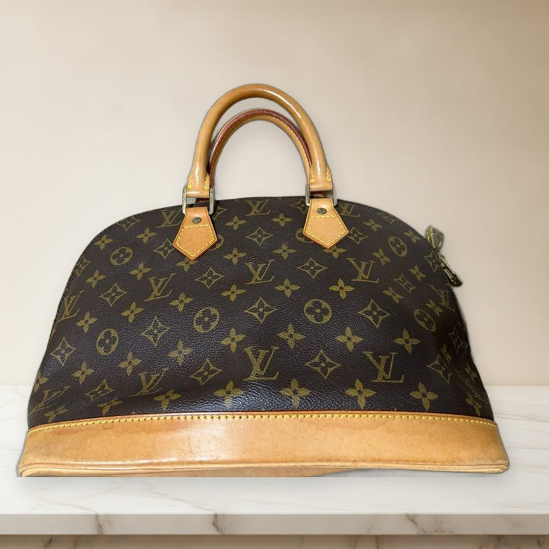 Louis Vuitton Alma Pm Monogram 2WAY Shoulder Bag Vachetta Leather