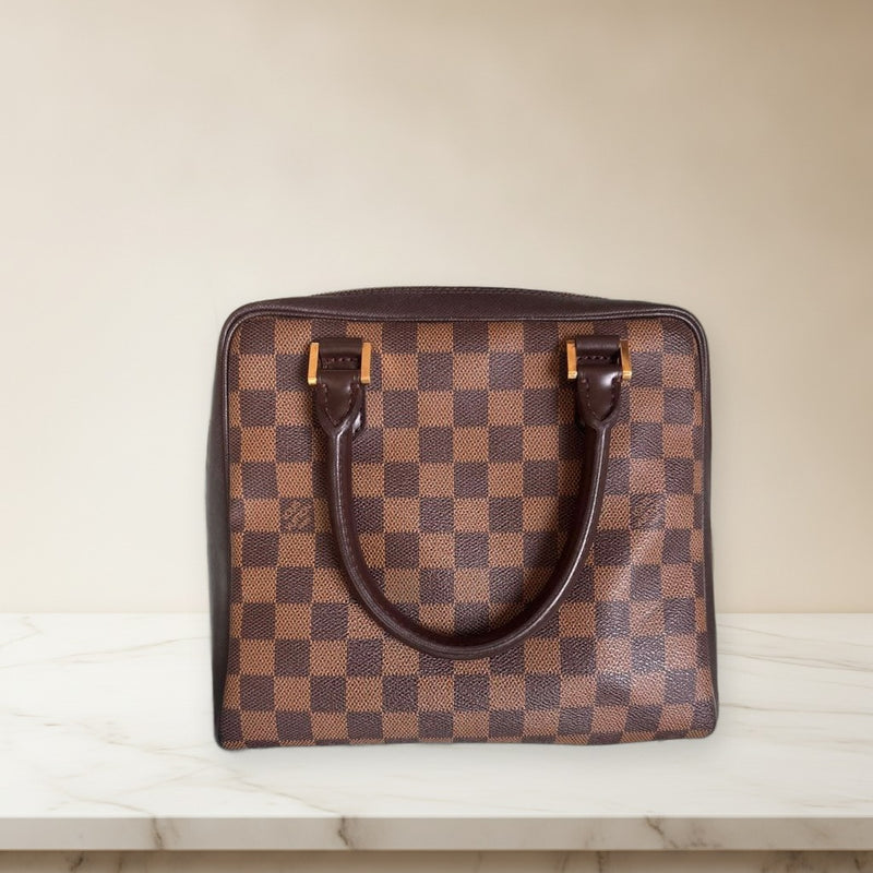 Louis Vuitton Damier Ebene Brera N51150 Handbag Brown
