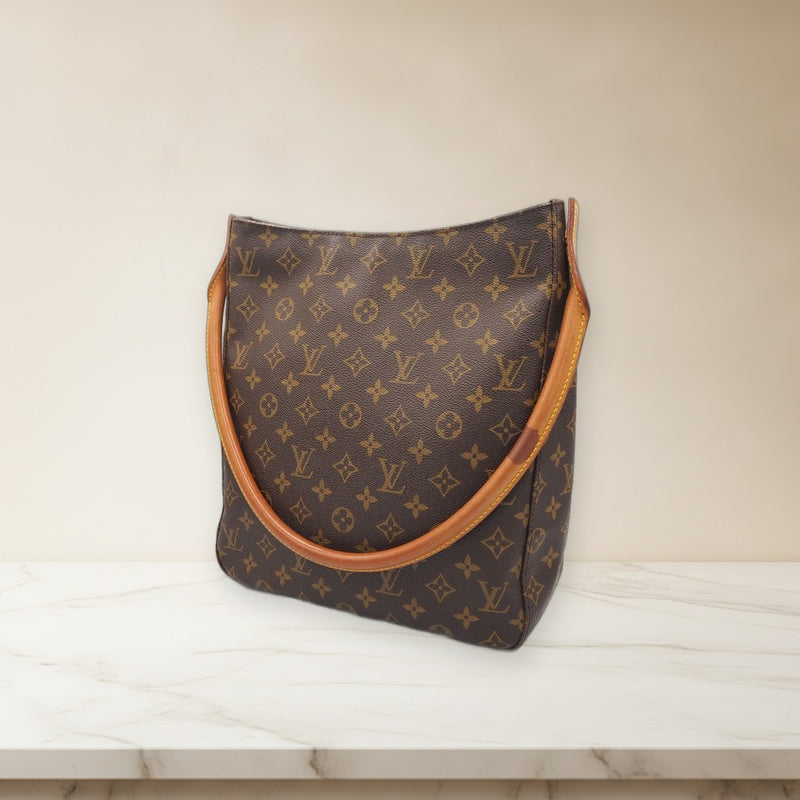 Louis Vuitton Looping Gm M51145 Shoulder Bag Monogram Canvas Brown
