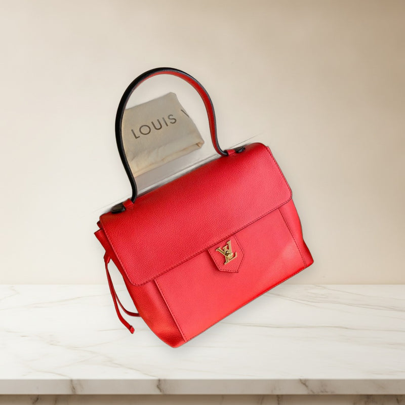 Louis Vuitton Lock Me Pm M54573 Handbag Shoulder Bag Taurillon Leather