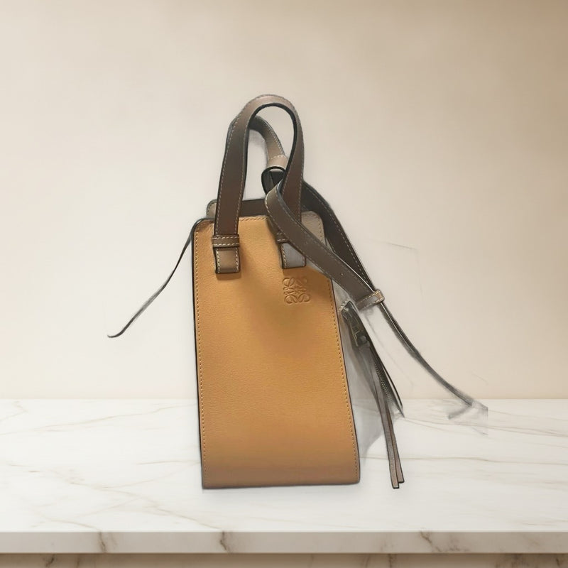 Loewe Hammock Small Handbag Calfskin Leather Bicolor Crossbody Bag
