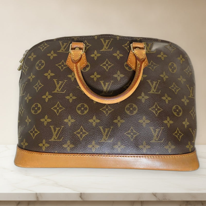 Louis Vuitton Monogram Alma Pm Handbag Canvas Leather