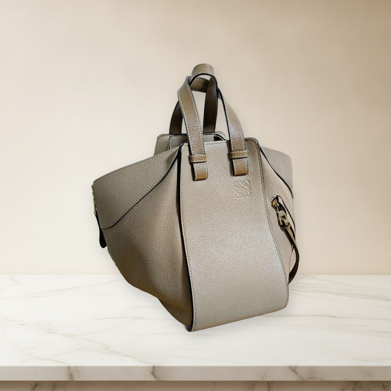Loewe Hammock Bag Sand Leather 2way Shoulder Handbag