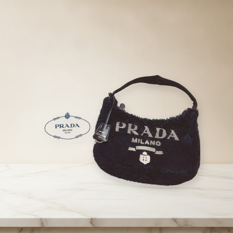 Prada Re-edition 2000 Handbag Shoulder Bag Black Fabric