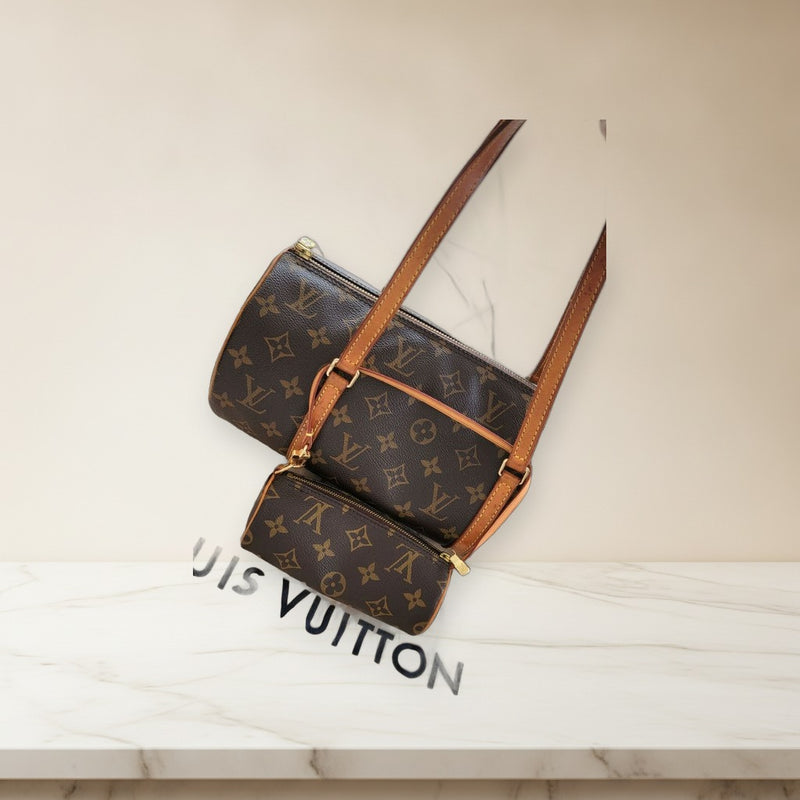 Louis Vuitton Papillon Monogram Canvas Handbag Shoulder Bag