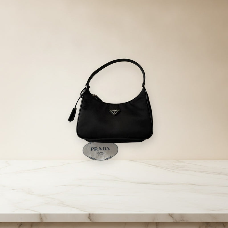Prada Re-edition 2005 Re-nylon Mini Bag Shoulder Handbag Black