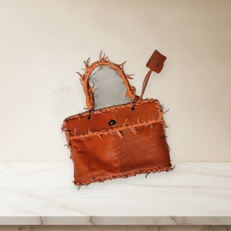 Bottega Veneta 277082 VFCE7 7504 Handbag Lizard Leather