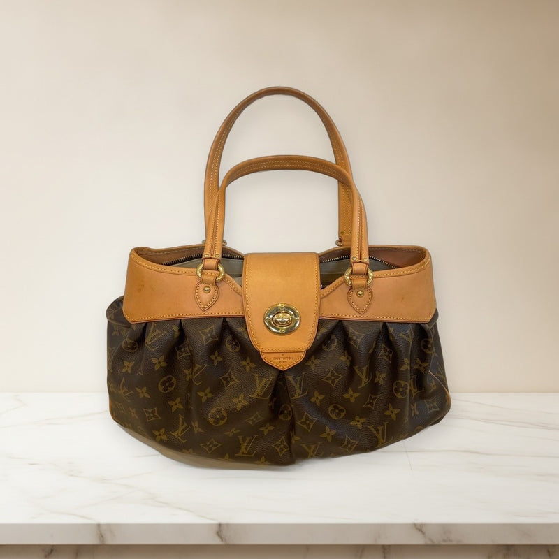 Louis Vuitton Boetie Monogram Canvas Shoulder Bag Gold Hardware