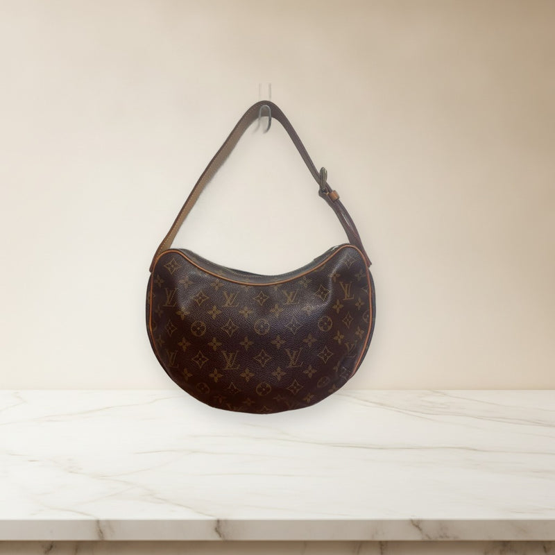 Louis Vuitton Croissant Mm M51512 Shoulder Bag Monogram Pvc Leather Brown