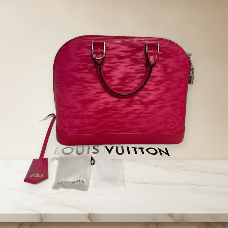 Louis Vuitton Alma Pm M40490 Handbag Epi Leather Pink